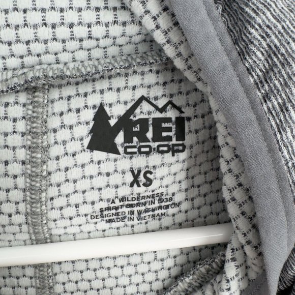 REI Screeline Pullover Hoodie Sweatshirt Women's Size XS Gray Scuba Hood - Picture 8 of 12